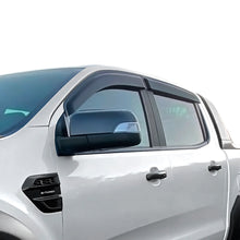 Weathershields Window Visors For Ford Ranger 2012-2022 Dual Cab PX PX2 PX3 Black