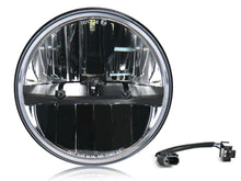 2x For Jeep Wrangler JK LJ TJ 7" Inch Round Black Led Headlight Hi/Lo Beam