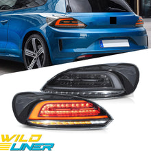 Pair SMOKE LED Rear Lights For VW Scirocco MK3 2009-2014 W/Animation &Sequential