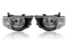 Pair LH+RH Clear Head Lights For Mitsubishi Triton Ute MN 2009-2015 GL GLX Headlights