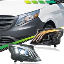 LED DRL Sequential Headlights Assembly for Mercedes Benz Metris/Vito W447 16-23