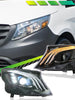 LED DRL Sequential Headlights Assembly for Mercedes Benz Metris/Vito W447 16-23