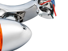 4.5" LED Fog Lights Auxiliary Spot Turn Signal Chrome for Harley street glide 2006-2022