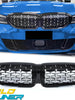 Chrome Diamond Front Kidney Grille Grill for BMW G20 G21 2019-2022 fg131