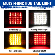 2x 75 LED Tail Lights Stop Indicator Reverse Lamp 12V Trailer Truck Ute Light