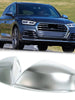 For 2018-2023 Audi Q5 SQ5 Q7 Matte Chrome Side Mirror Caps w/ Lane Assist