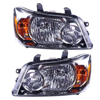 Pair Headlights Front Lamp For Toyota Kluger MCU28 2003-2007