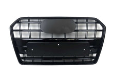 S6 Style Glossy Black Front Grille Grill For Audi A6 C7 S6 16-18 fg178