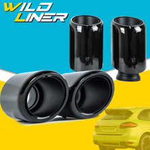 4PCS Black Exhaust Tips for Porsche Cayenne S Turbo GTS 2011-2014