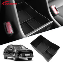 Car Center Console Storage Box Organizer Tray For 2024-2025 Hyundai Kona