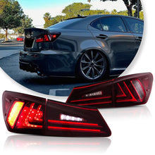 LED Tail lights For 2006-2013 Lexus ISF/ IS250 IS350 Red Lens Assembly