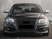 Gloss Black RS3 Style Honeycomb Grille for Audi A3 8P 2009–2013
