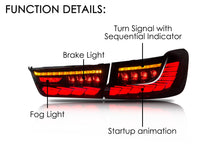Smoked/Red LED Sequential Tail Lights For BMW 3-Series G20 M3 G80 2019-2022