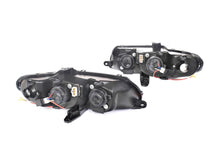 Angel Eye Headlights Head Light (Black Projector with Halo Ring)  For Holden Monaro VX VY 2001.12-2004