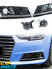 Left+Right Fog Light Covers w/ ACC Caps For Audi A4 B9 Non-S-Line 2017-2019