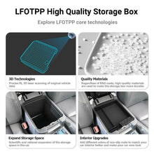 Car Center Console Storage Box Organizer Tray For 2015-2023 Toyota Prado
