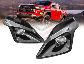 Full LED Fog Light Spot Driving Lamp KIT For Toyota Hilux GR Sport GUN126R 2024+