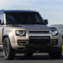 Gloss Black Front Fog Light Eyebrow Trim Cover for Land Rover Defender 110 2020-2024