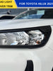 Black Headlights Cover Trim Accessories for Toyota Hilux N80 2021-2024 MY21+