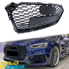 RS5 Style Front Black Honeycomb Grill for Audi A5 B9 S5 2017 2018 2019 fg120