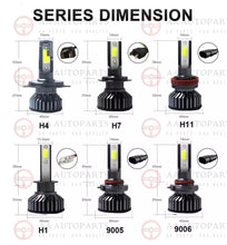 Black Headlights Pair + Full Set LED Globes For Holden Commodore VY SS SV6 SV8