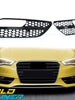 L+R Gloss Black Fog Light Grille Covers for Audi A3 8V Sportback Standard Bumper 2013-2016