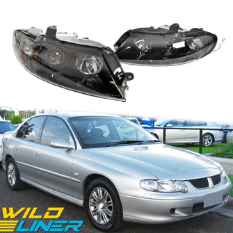 Pair Headlights Head Lamp Projector for Holden Commodore VX VU 2000-2002