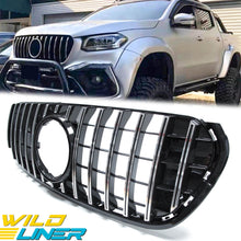 GT Style Front Bumper Grille Upper Silver Grill For Mercedes Benz X-Class 2018-2020 Pickup 470 Ute