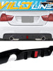 Gloss Black Rear Diffuser w/ LED Light For BMW E90 E91 M Sport 2005–2012
