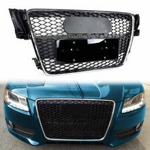 Chrome Honeycomb Grill with Chrome Frame for Audi A5 B8 S5 8T 2008-2012