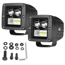 4pcs 3" LED Cube Work Light Bar Hyper Spot Driving Flood Reverse Ditch Pods 4WD