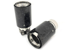 65mm Inlet Forged Carbon Steel Exhaust Tips Muffler Tailpipes Pair