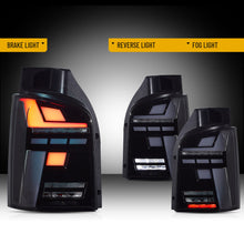 Pair Smoke LED Tail Lights For 2010-2014 VW Multivan T5 w/Animation Sequential Rear Lamps