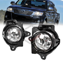 Full Set Fog Light Spot Driving Lamp KIT For Toyota Hilux 2011-2015 Black