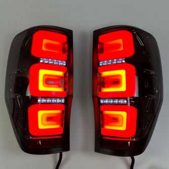 Pair LED Tail Lights Smoke For 2011-2020 Ford Ranger XLT XLS WILDTRAK PX1 PX2 PX3