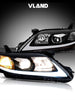 Pair LED Headlights Projector Sequential For Toyota Camry Sedan Hybrid 2010-2011