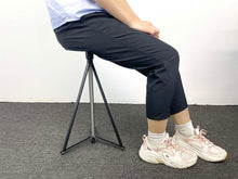 Adjustable Hiking Poles Foldable Trekking Poles Metal Crutches with Seat for Hiking Travelling Walking