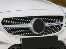 Chrome Diamond Front Grill for Mercedes C Class W205 C180 C200 C250 2019-2021 w/o Camera fg62