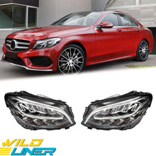 Left/Right Hand Head Light Lamp Standard LED For Mercedes Benz C Class 2018~2023