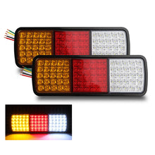 2x 75 LED Tail Lights Stop Indicator Reverse Lamp 12V Trailer Truck Ute Light