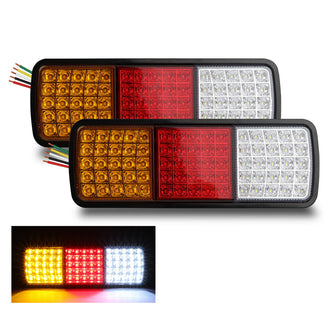 2x 75 LED Tail Lights Stop Indicator Reverse Lamp 12V Trailer Truck Ute Light