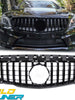 GT-R Black Front Bumper Grille for Mercedes C117 CLA200 CLA250 CLA45 2013-2016 w/o Camera fg21