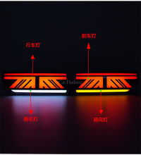 2x Smoke Tinted LED Rear Tail Light Turn Signal Lamps For Suzuki Jimny 2019-2024