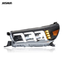 LED Headlights Sequential Animation DRL Assembly for Toyota Hilux Revo 2016-2018