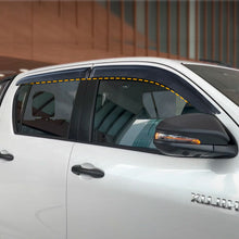Weathershields Weather Shields Window Visors For Toyota Hilux 2015-2021 N70 N80 Dual Cap