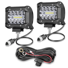 4pcs 4" RGB Chase LED Pods Work Light Bar Music APP Bluetooth Off Road UTV 4WD 12V