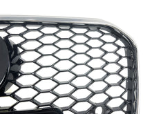 Honeycomb Front Bumper Grille for Audi A5 B8.5 S5 2013-2016 ( Chrome Frame + Black Honeycomb)