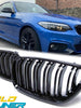 Gloss Black Front Kidney Grill For 2014-2020 BMW 2-Series F22 F23 M2 F87 fg57