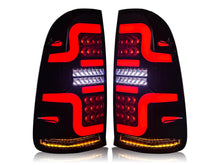 Pair Smoked Black LED Rear Tail Light Lamp For Toyota Hilux 7th SR SR5 2005-2014