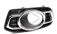 Set LH+RH Fog Light Bezel Cover Chrome For Ford Falcon FG Series 2 MKII G6 2011-2014